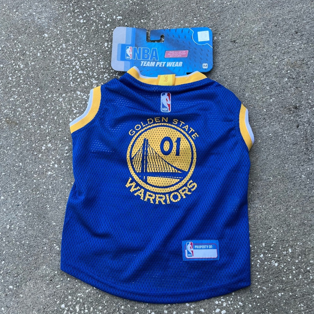 NBA Team Pet Wear Golden State Warriors Size M